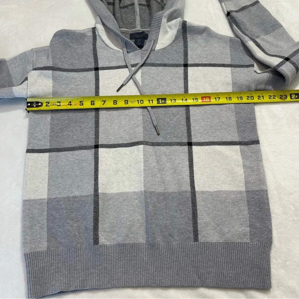 RACHAEL ROY WOMENS PULLOVER WITH HOOD SIZE SMALL , GRAY, WHITE